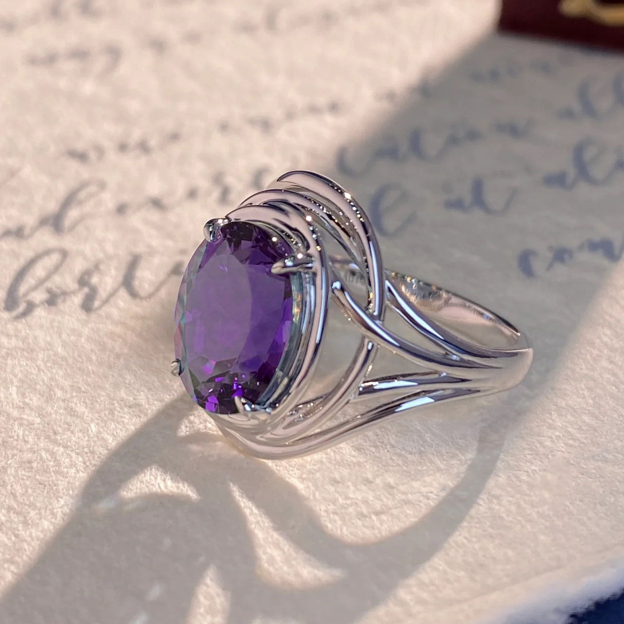 Fashion Amethyst Ring For Women