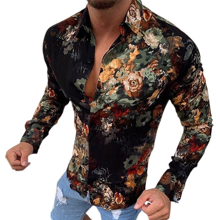 Trendy Fashion Slim Shirt Men